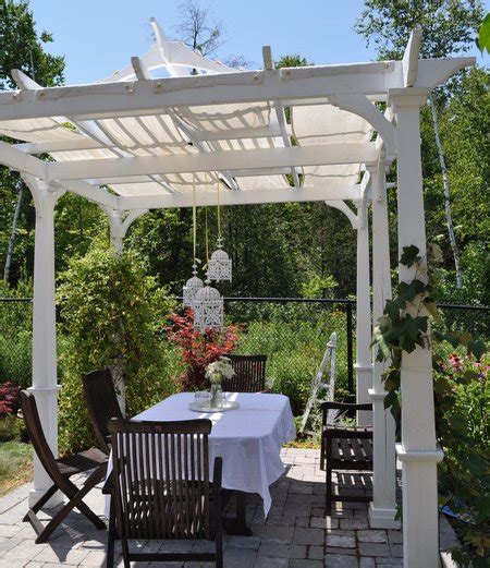Then i draped it evenly on every third rung of the pergola, using a staple gun to secure it. Pergola Shade Cover -DIY - Life is a Party