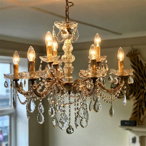 Vintage French And Italian Cut Glass And Crystal Chandeliers Thiswildhouse