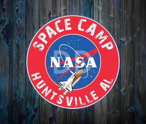 Nasa Space Camp Sticker Decal Huntsville Alabama Space Shuttle Rocket