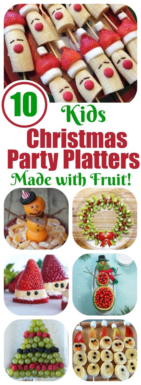 Christmas appetizer recipes do not have to be extravagant. Fruit Platters for Kids: 10 Christmas Party Platters | Christmas party food, Christmas snacks ...