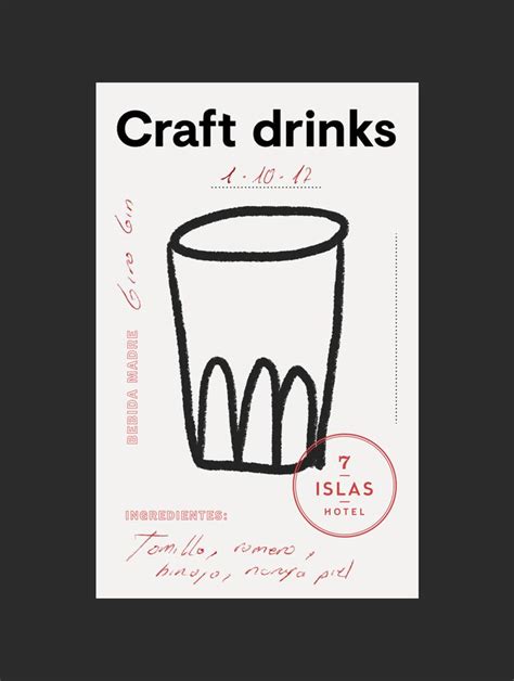 A Poster With The Words Craft Drinks Written On It