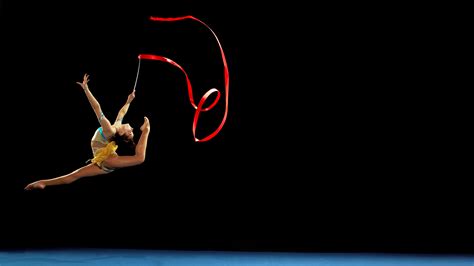 Rhythmic Gymnastics Olympics 2016 Alina Adilkhanova Kazakhstan Performs During Rhythmic