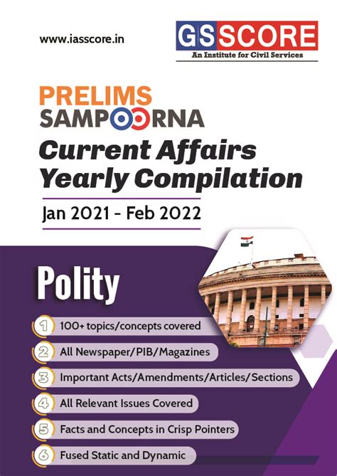 Upsc Prelims Current Affairs Yearly Compilation For Polity