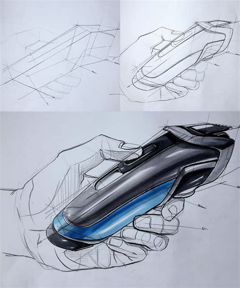 Industrail Design Sketch And Marker Rendering Tutorial On Behance