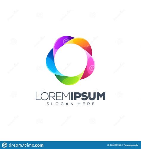 Colorful Circle Logo Design Stock Vector Illustration Of Creativeness