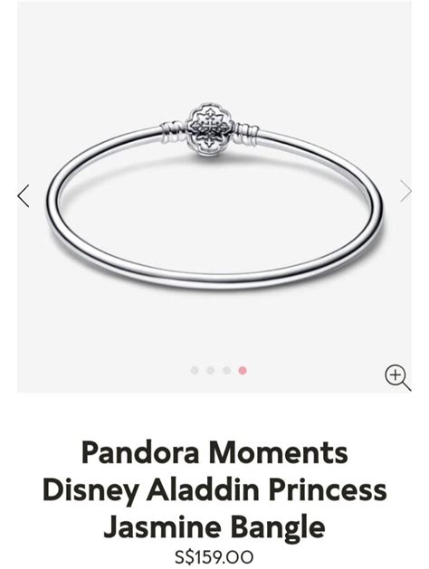 Pandora Moments Disney Aladdin Princess Jasmine Bangle 592342c01 Womens Fashion Jewelry