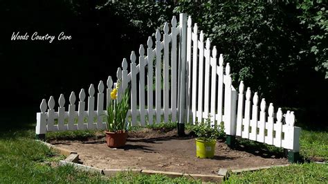 Woods Country Cove Corner Picket Fence Garden