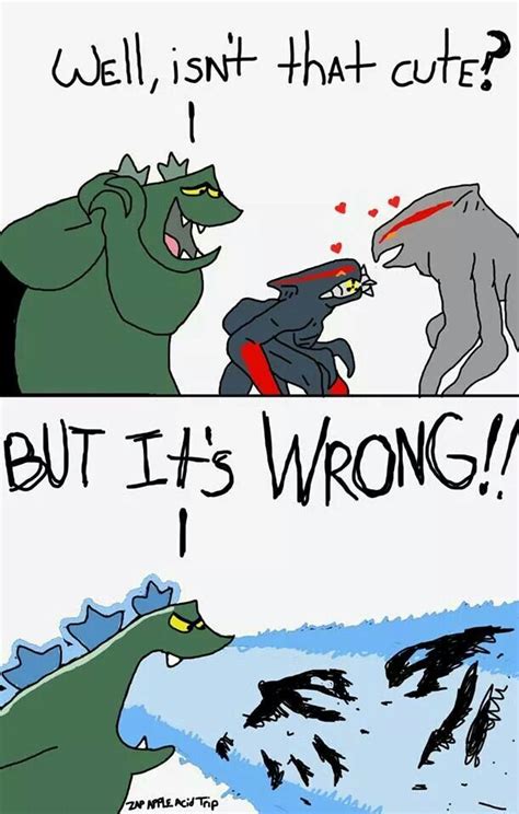 Funny Godzilla And Muto Cartoon Photo Godzilla Funny Godzilla Godzilla Comics