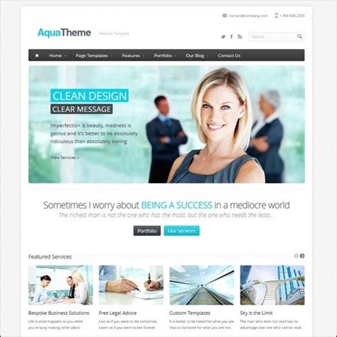 We have a collection of professional business website templates. 40+ High Quality Business Website Templates - iDevie