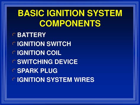 Ppt Ignition Systems Powerpoint Presentation Free Download Id9207114
