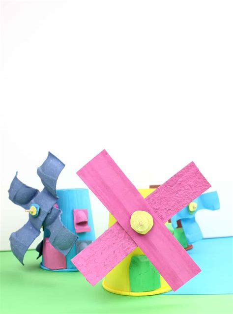 Wonderful Recycled Craft Idea Windmill Using Egg Boxes Emma Owl