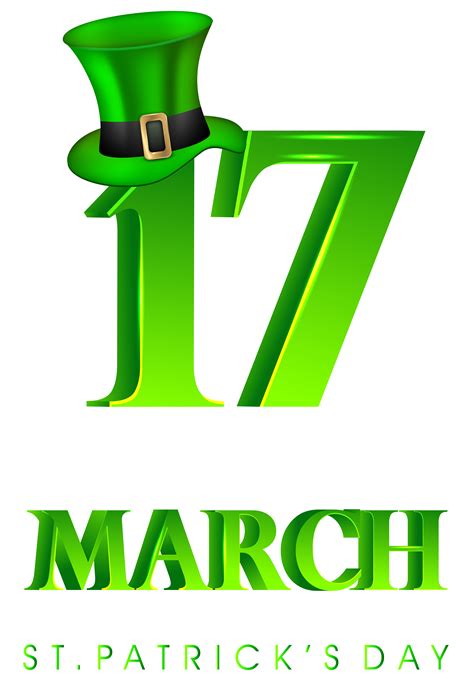 Find traditions, lore, history, recipes, and more. 17 March St Patricks Day Transparent PNG Clip Art Image ...