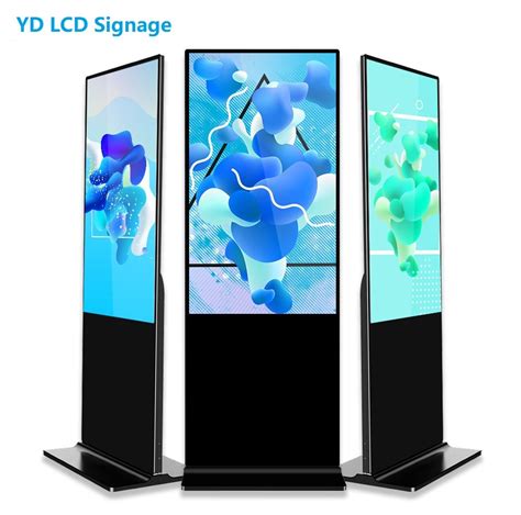 55 Inch Lcd Floor Standing Touch Screen Kiosk With Build In Speakers