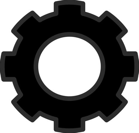 Painted Black Gear Free Image Download