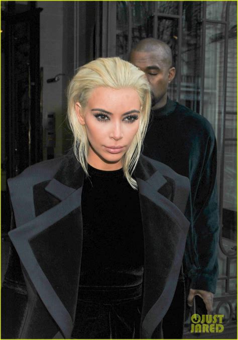 Kim Kardashian Debuts Platinum Blonde Hair Photo 3318909 Kanye West