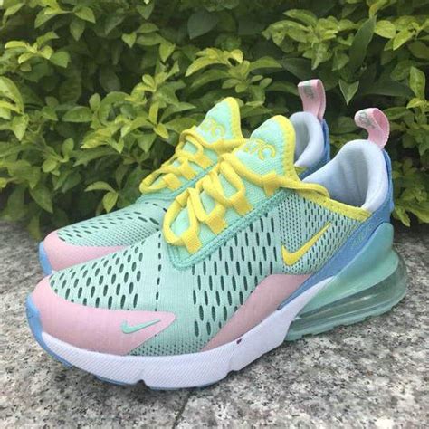 Nike Air Max 270 Green Blue Multi Color Womens Casual Shoes Casual