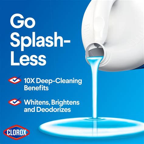Clorox 116 Oz Concentrated Splash Less Regular Bleach Liquid Klatchit