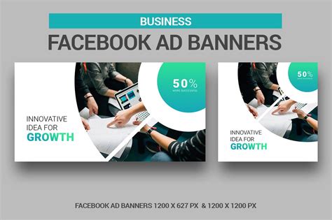 Business Facebook Ad Banner Social Media Templates ~ Creative Market
