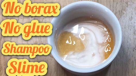 These are mixed to make a slime ingesting borax, or a substance that contains borax, can cause stomach upsets, diarrhea, shock shampoo and cornstarch slime. SHAMPOO SLIME! NO GLUE , NO BORAX SLIME RECIPE! WITHOUT BORAX , WITHOUT GLUE ! - YouTube