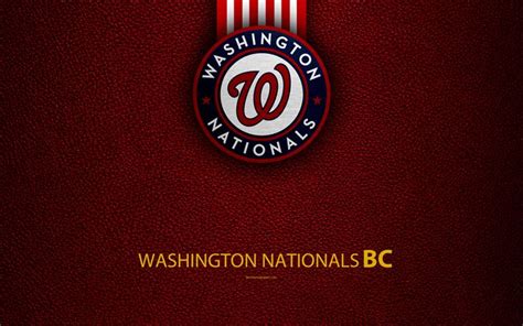 Download Wallpapers Washington Nationals 4k American Baseball Club