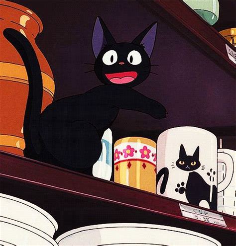 Hey Kiki Look Its Me Jiji Kikis Cat From The Ghibli Studios