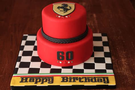 See more party planning ideas at catchmyparty.com! Ferrari inspired cake | Ferrari lover turning 60. Checkered … | Flickr