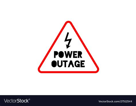 Power Outage Icon Blackout No Electricity Vector Image