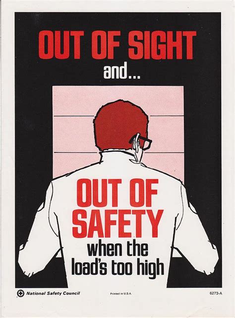 Provide information, instruction and supervision to workers to protect their health and safety, including information on safe work policies, measures and procedures specific. Vintage Workplace Safety Poster 1960s National by vintagegoodness, $12.95 | Work | Pinterest ...