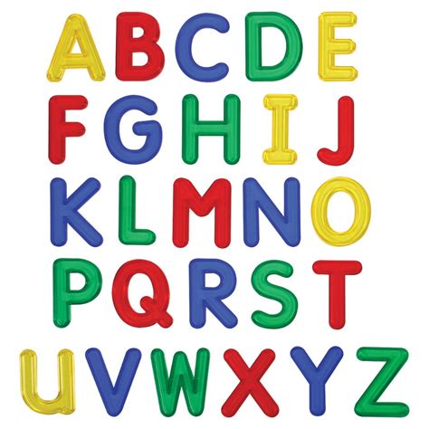 Jumbo Translucent Uppercase Letters 26 Pieces