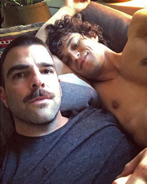 Zachary Quinto Shirtless Selfie