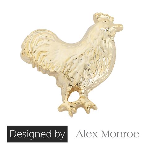 Mr Chicken Pin Badge Designed By Alex Monroe Cancer Research Uk