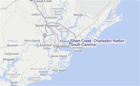 Shem Creek Charleston Harbor South Carolina Tide Station Location Guide