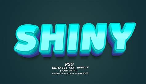 Premium Psd Shiny 3d Editable Text Effect Photoshop Template