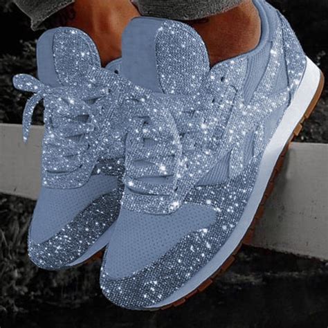 jfn women muffin rhinestone new crystal platform sneakers justfashionnow