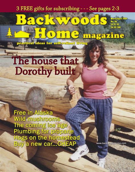 Issue 86 Of Backwoods Home Magazine Marchapril 2004 Backwoods