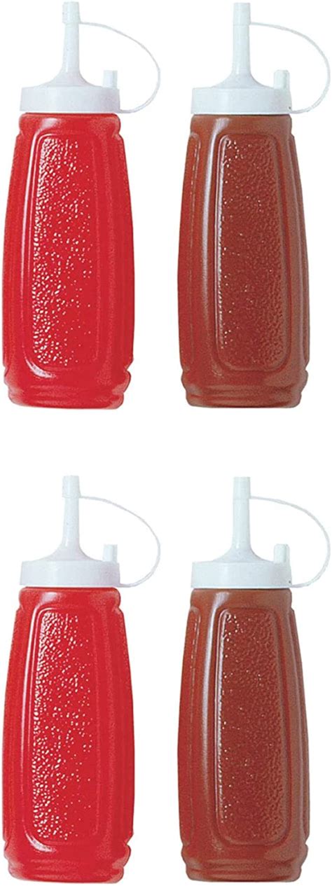 Chef Aid Squeezy Sauce Condiment Bottles Set Of 2 Pieces Kitchen Gadget