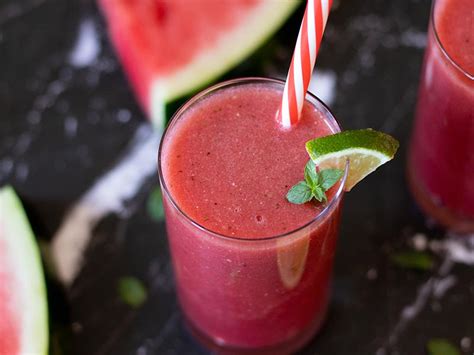 Watermelon Smoothie Recipe Go Eat Green Easy Summer Drink
