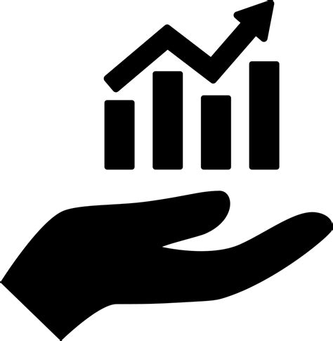 Hand Holding Up A Financial Graph Svg Png Icon Free Download 63888