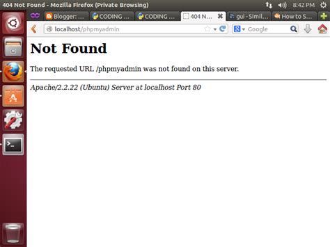 Fix The Requested Phpmyadmin Was Not Found On This Server CODING TIP