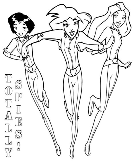 Coloriage Totally Spies à Imprimer