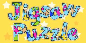 Jigsaw Puzzle Display Lettering Puzzles Letters Display