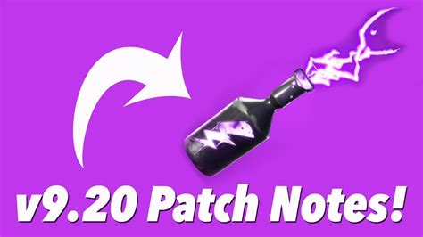 Epic games have rolled out fortnite patch v15.20, with a whole host of changes. v9.20 Patch Notes! (FORTNITE) - YouTube