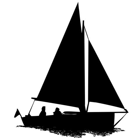 Sailing Boat Silhouette Clipart Free Stock Photo Public Domain Pictures