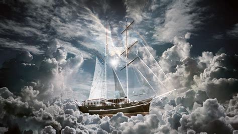 photo manipulation clouds sailing  behance
