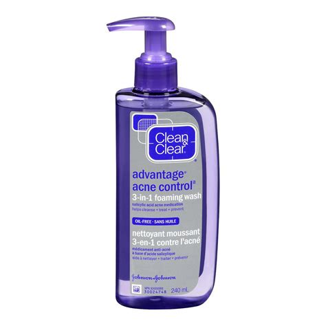 Clean And Clear Advantage Acne Control 3 In 1 Foaming Face Wash With