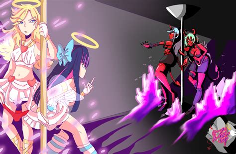 Panty Stocking Vs Scanty Kneesocks Ibispaint