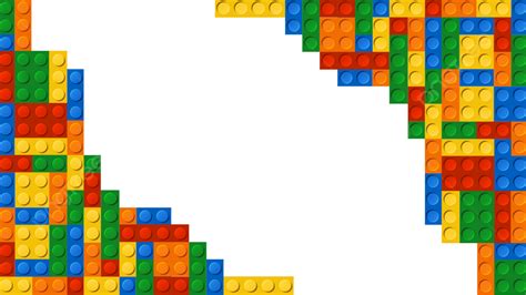 Lego Border Colorful Graphics Lego Frame Toy Png Transparent Clipart