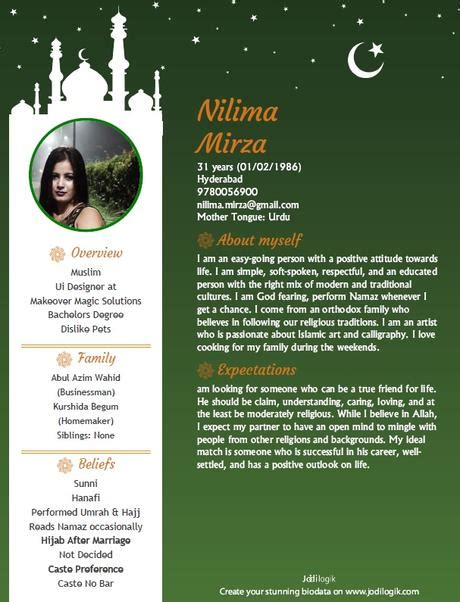 You can also copy my dating billing format. How to Write a Muslim Marriage Biodata? Samples You Can ...