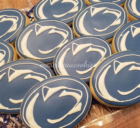 Penn State Logo Cookies By Mercibeaucookies Logo Cookies Penn State