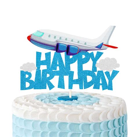 Buy Lecakto Airplane Birthday Cake Topperairplane Travel Themed